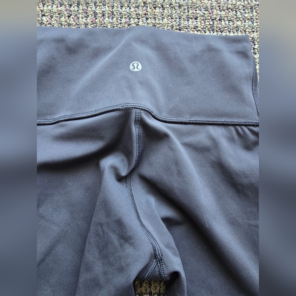 Lululemon Athletica Black Capris with Mesh Accents - Picture 8 of 9
